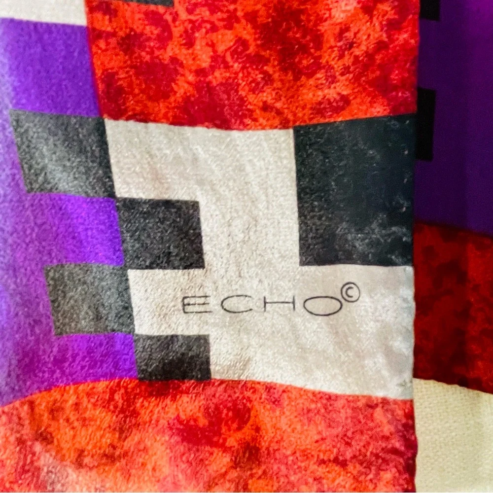 ECHO Multicolor Silk Scarf